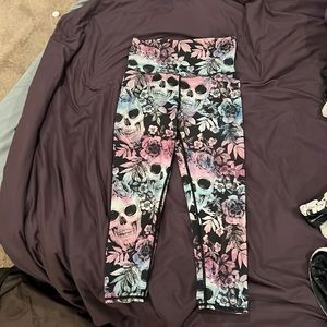 EVCR Skulls Athletic Leggings